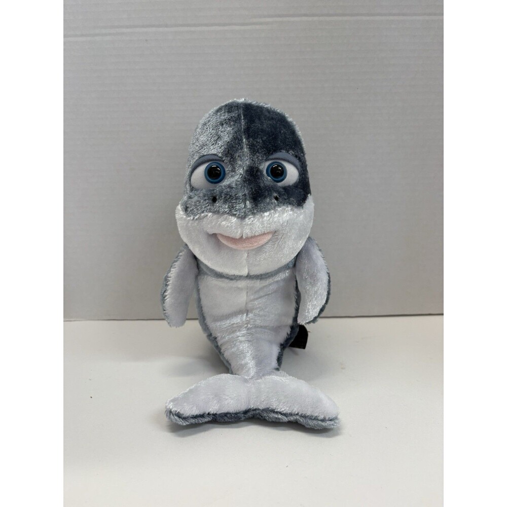Vintage The Petting Zoo Grey Dolphin Blue Eyes Stuffed Animal Plush 1994